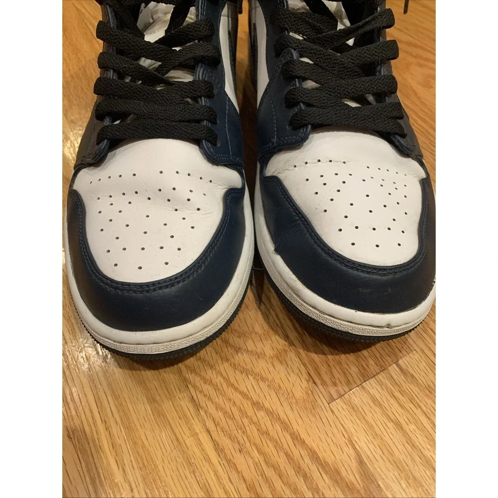NIKE AIR JORDAN 1 MID RETRO OG ARMORY NAVY‎ SZ 14 554724-411